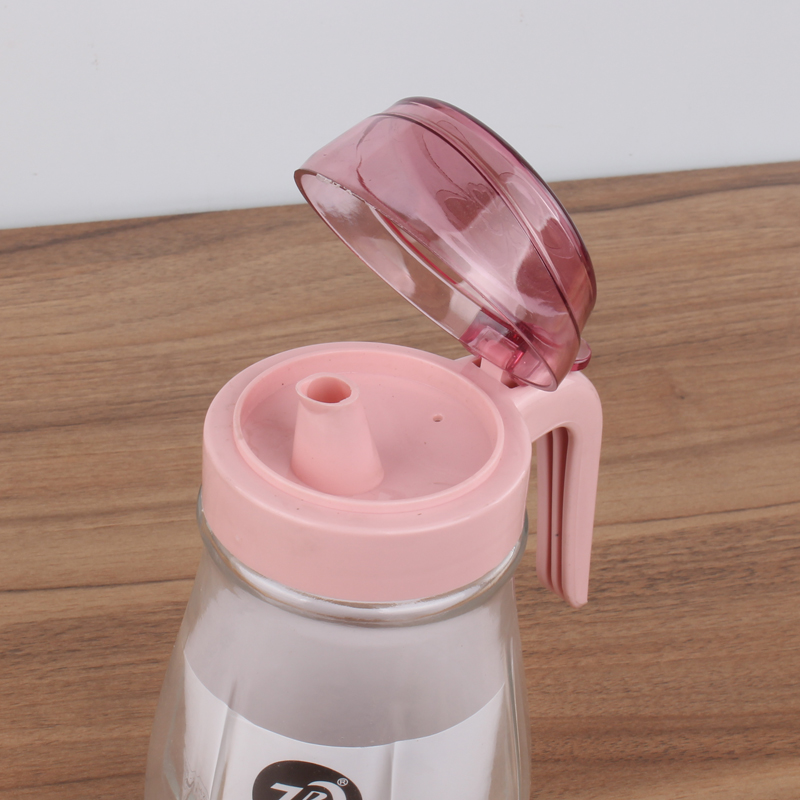 加厚带盖玻璃油壶防漏装油罐厨房家用品油瓶酱油瓶醋瓶醋壶500ml