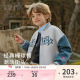 上衣春装 戴维贝拉儿童针织外套男童2026新款 棒球服中大童运动开衫