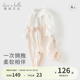 婴儿衣服 女婴外出爬爬服新款 戴维贝拉新生儿连体衣宝宝抗菌春季 装