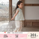 新款 2026夏装 女童中国风汉服两件套 套装 戴维贝拉儿童梭织九分裤