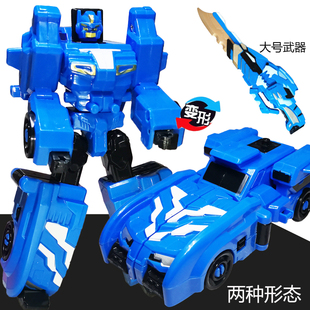 迷你战警2特工队玩具x儿童变形机器人福特汽车人合体金刚男孩武器