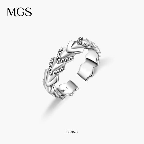 MGS/曼古银S925银戒指精致指环