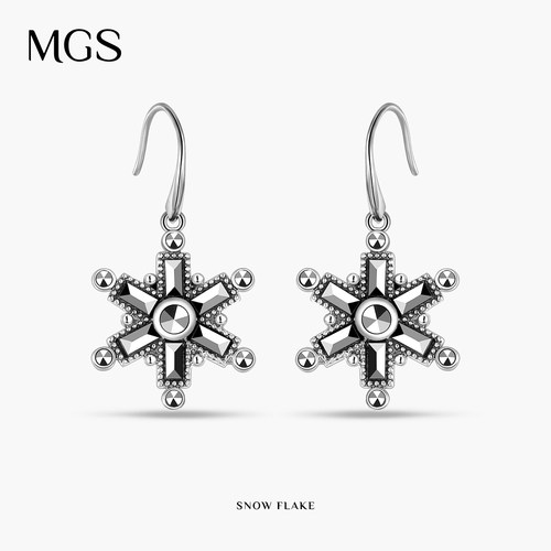 MGS曼古银飘雪耳环耳饰