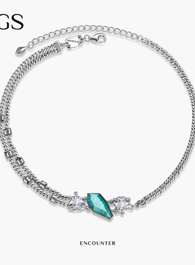 【明星同款】MGS/曼古银邂逅S925纯银项链女高级设计感小众锁骨链