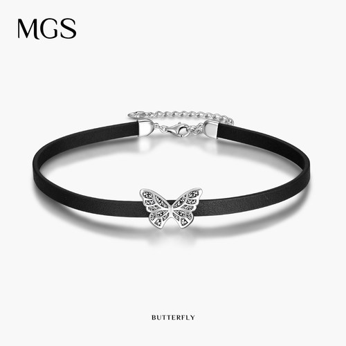 520礼物MGS/曼古银锁骨链女