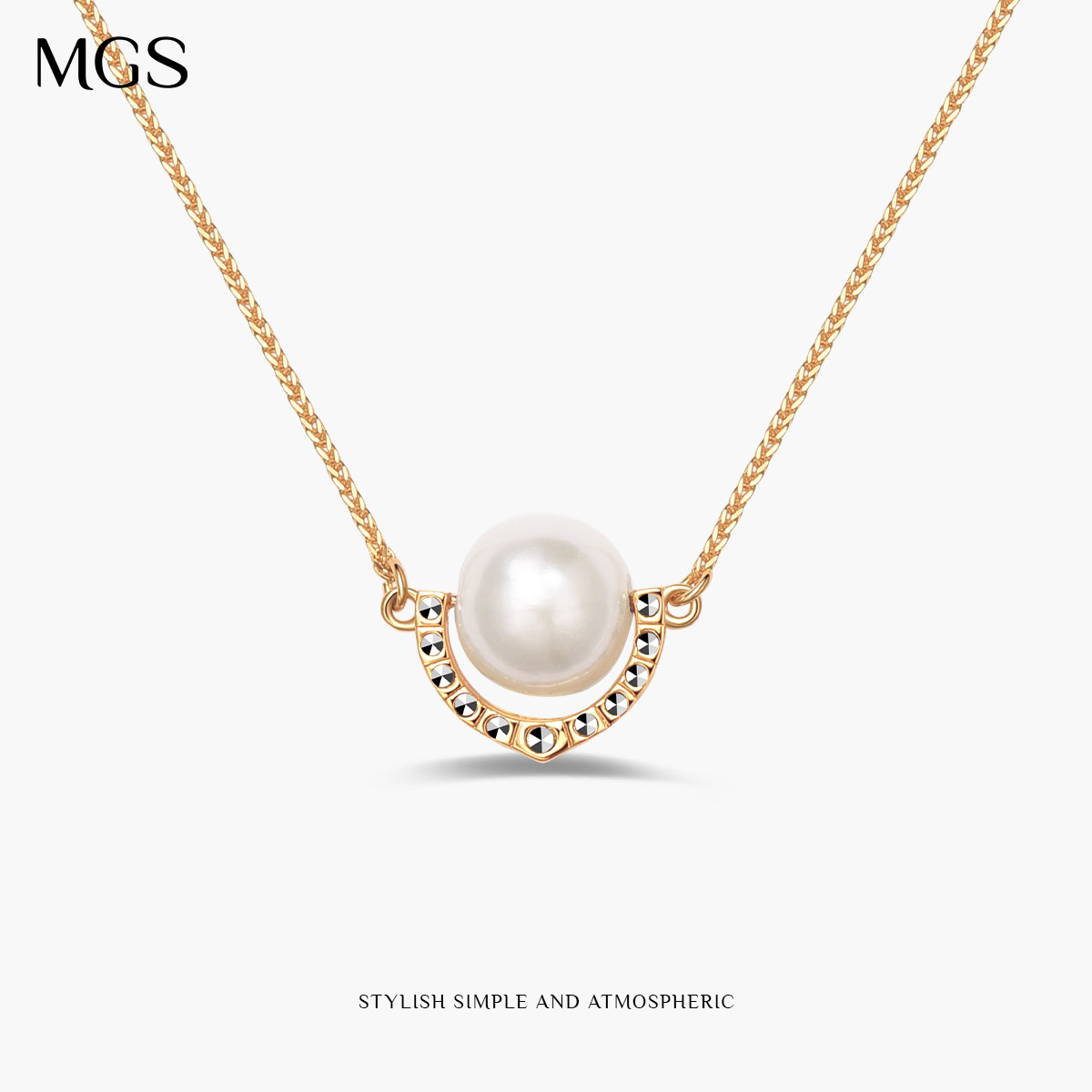 MGS/曼古银灵狐II凤九项链 珍珠高级轻奢感时尚首饰女送闺蜜礼