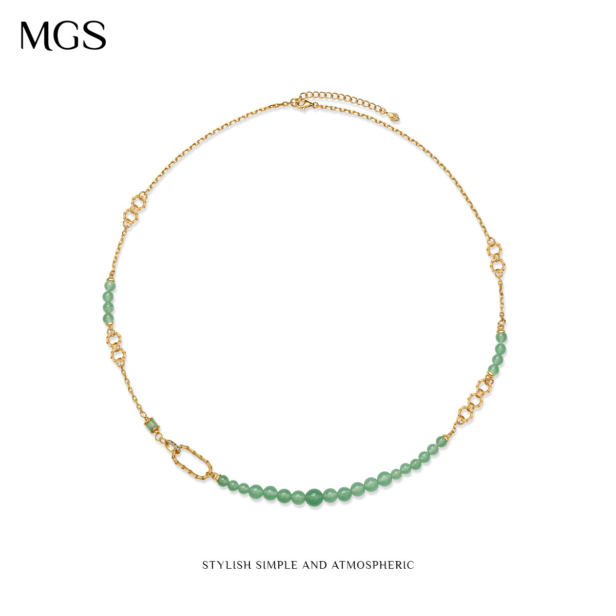 MGS/曼古银富竹项链S925银原创设计高级感新中式国风纯银毛衣