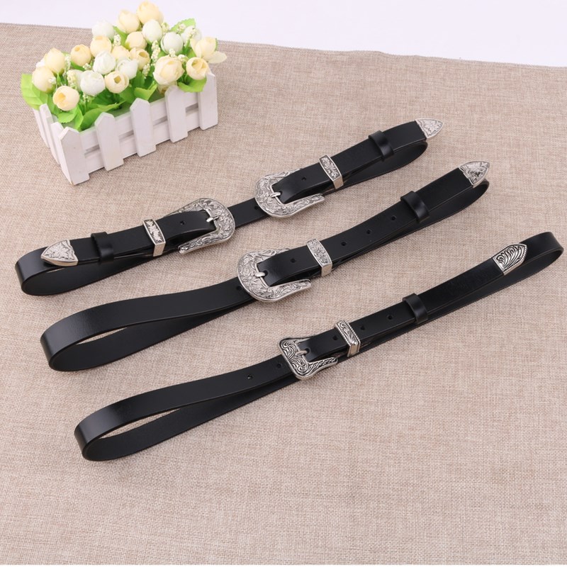 黑色韩国简约百搭风新款女士皮带