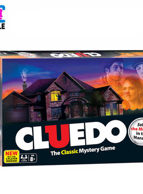 欧美流行休闲策略推理桌游卡牌英文版侦探游戏 Cluedo Board Game