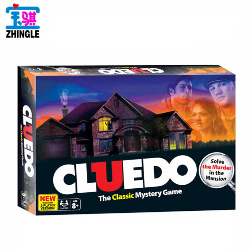 欧美流行休闲策略推理桌游卡牌英文版侦探游戏 Cluedo Board Game