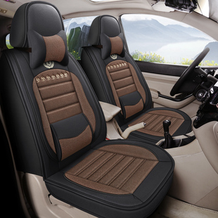 长安之星2 3 7 9 金牛星七座面包车座套双座专用全包亚麻夏季坐垫