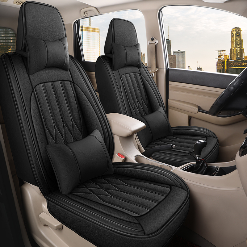 北京福田伽途IX5七座汽车7座套四季通用IX7全包围夏季天亚麻坐垫