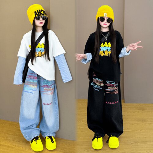 女童时尚洋气炸街新款洋气两件套