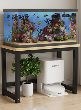 鱼缸架子钢木金属鱼缸桌子水簇箱子底架托架铁艺放置台可定制底座