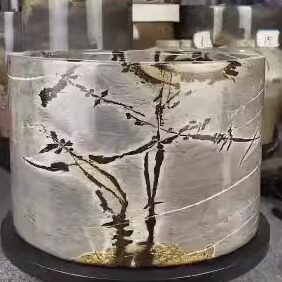 定做各种尺寸花瓶花盆花器国画石打磨可装水插花可种植植物盆箱子