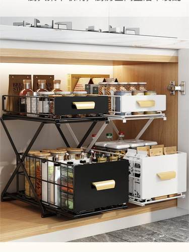 可折叠厨房下水槽置物架碗碟收纳