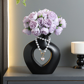 高级感创意人体造型艺术花瓶客厅插花花器家居酒柜装 饰品小众摆件