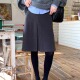 简约风毛呢A字半身裙高腰显瘦遮跨中裙miu系灰色中长款 秋冬高级感