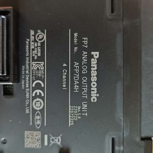 FP7系列PLC模拟输出模块 AFP7DA4H，4通道，