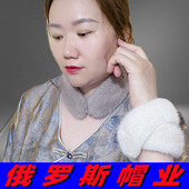 俄罗斯风格 真水貂毛围脖女士冬季 整貂吸扣小围脖双面貂皮围巾毛领