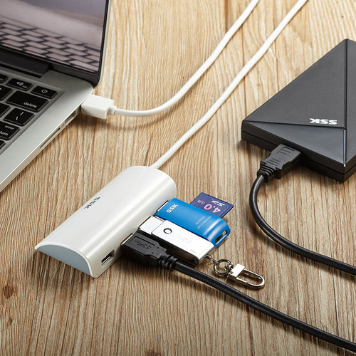 SSK飚王usb3.0分线器一拖四口集