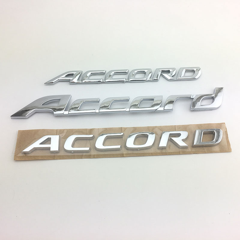 新老款六七八十代雅阁车标 18款accord英文字母标志后备尾箱贴标