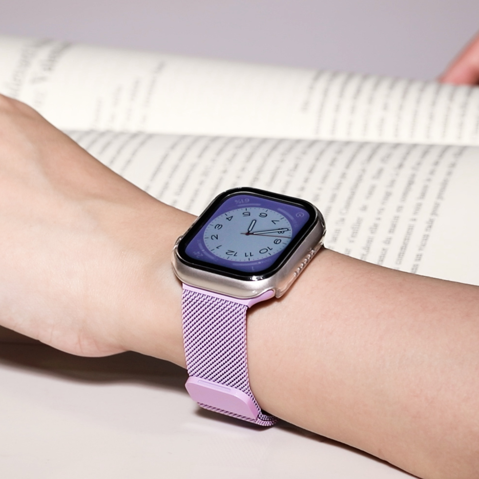 iwatchs8表带磁吸渐变米兰尼斯表带适用苹果手表applewatchs9表带