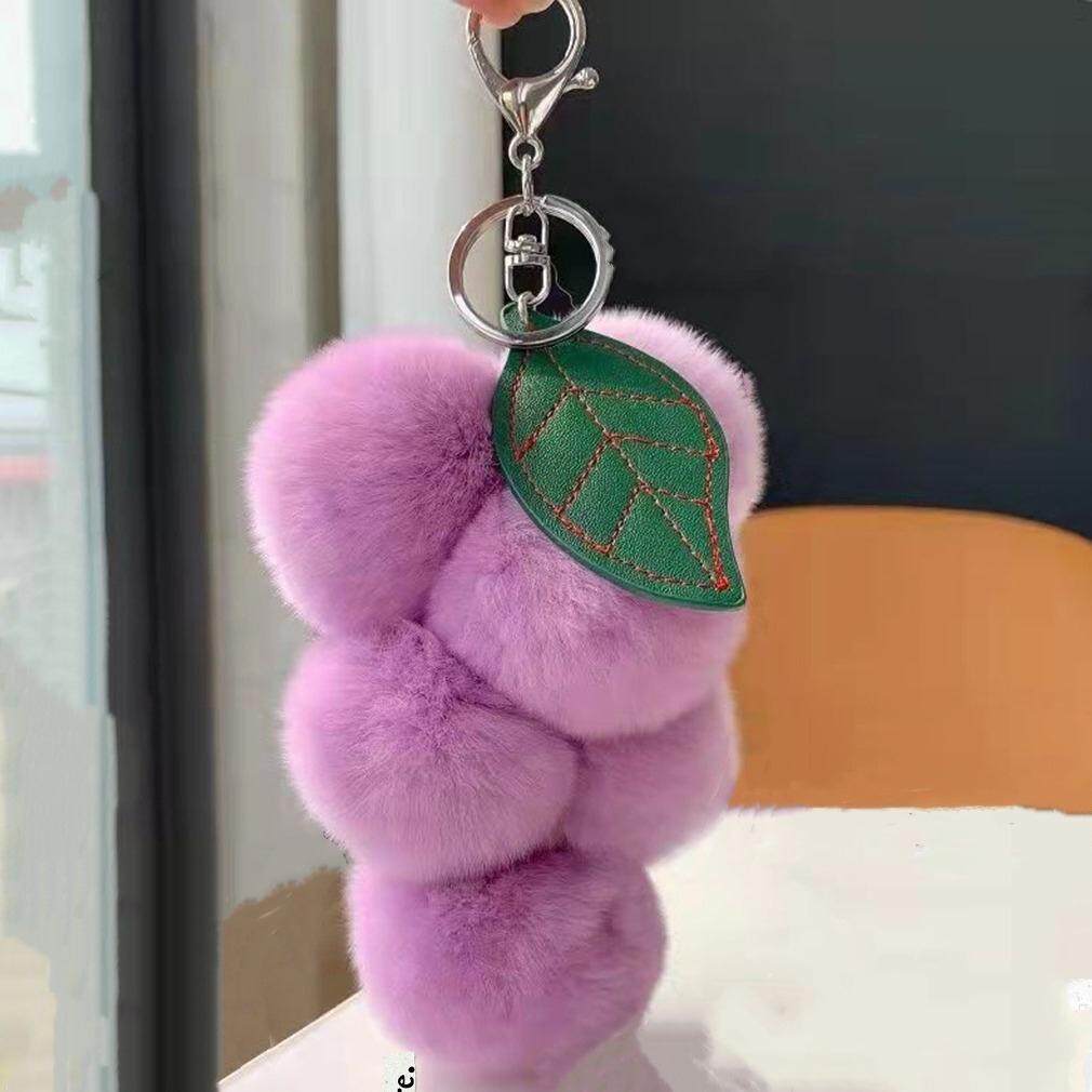 女葡萄獭兔可爱挂饰网红钥匙扣挂件配饰包包毛汽车绒球ins真毛小