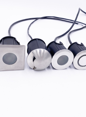 IP67防水LED地埋灯超薄迷你埋地射灯12V 24V1W台阶地脚柔光星星灯