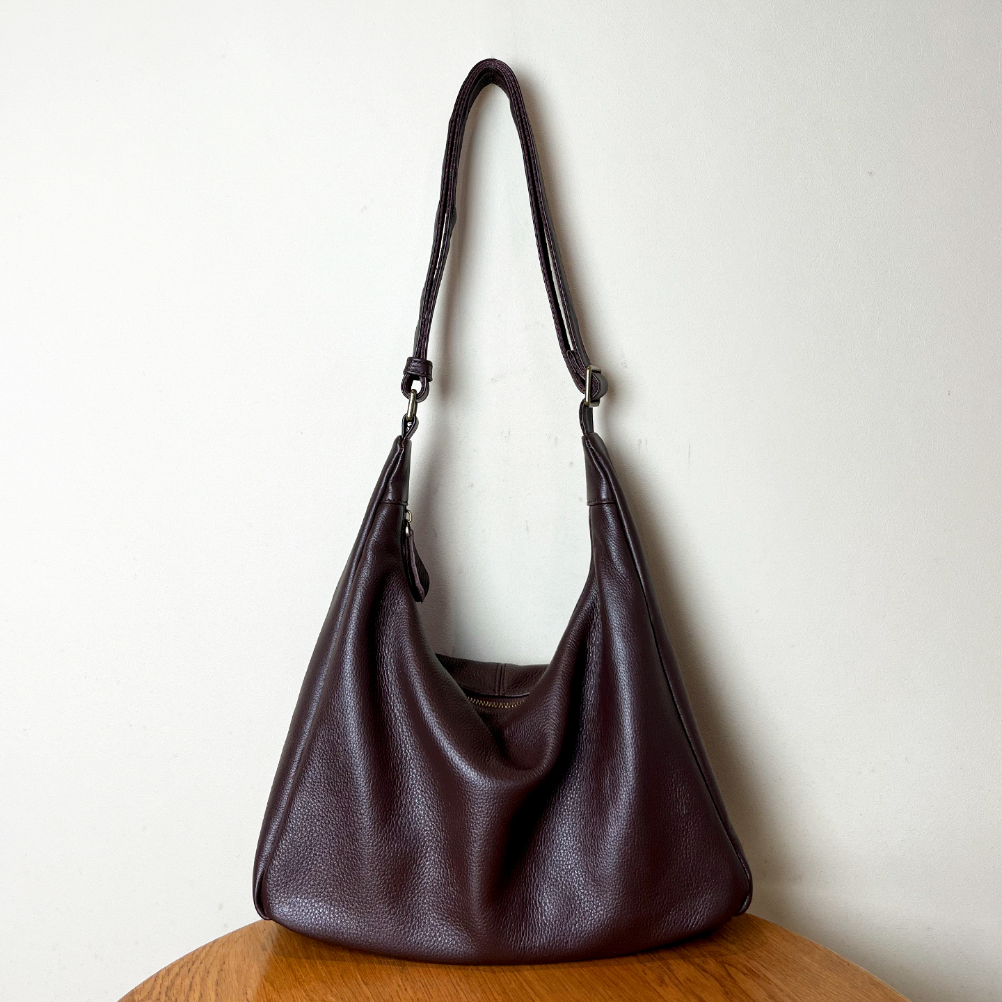 真皮女包牛皮hobo包单肩包斜挎包