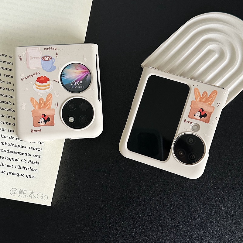 OPPOn3flip硬壳美式卡通咖啡插画