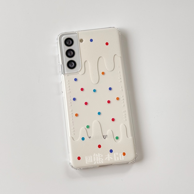 三星S24手机壳简约冰淇淋透明壳