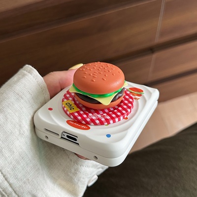 立体汉堡包支架小米mixflip2硬壳