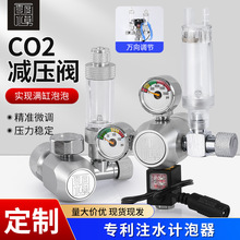 ZRDR万引减压表 氧化碳钢瓶套装co2大双表减压阀co2电磁阀小单表