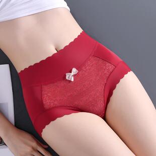 夏娃之秀红色本命年内裤女士抗菌裆非纯棉2025属蛇新款性感收腹无