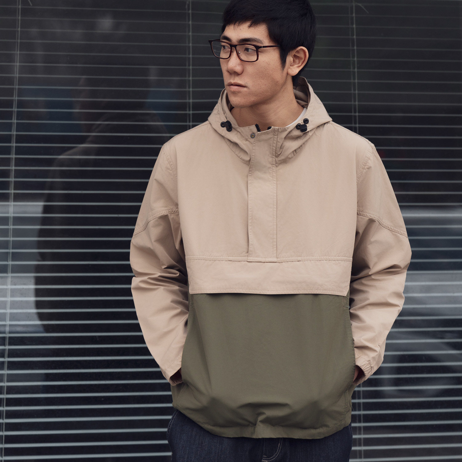 ARBA高级感山系复古拼色渔夫风衣