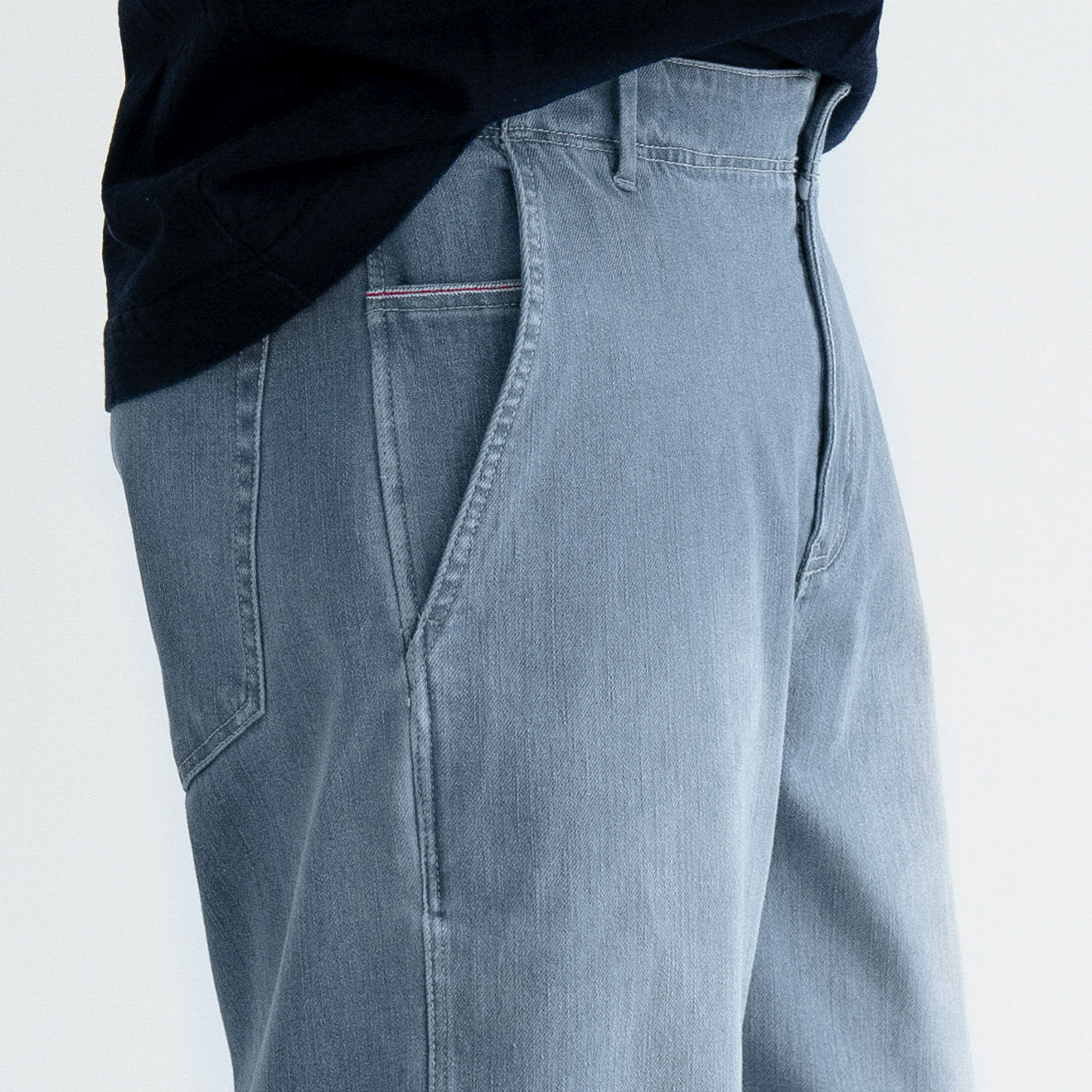 ARBA四季复古天青蓝丹宁牛仔裤