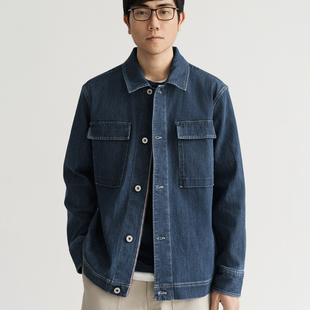 牛仔夹克 春秋高级感复古靛蓝丹宁新疆棉刺绣工装 Arba设计 J156