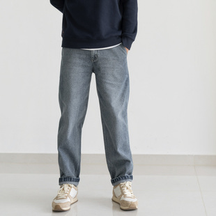 轻通勤轻复古灰调天然靛蓝染棉丹宁牛仔裤 高级四季 P229 Arba设计