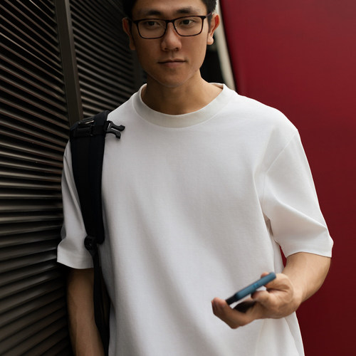 ARBA通勤户外科技棉抗皱短袖白T