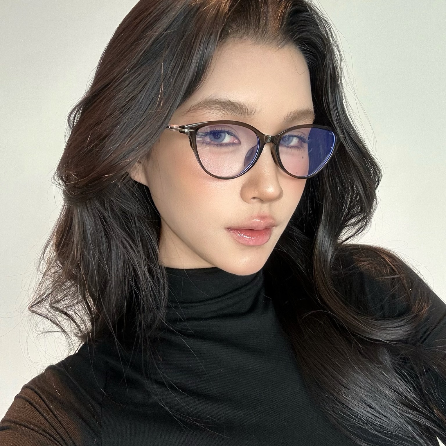 新款超轻韩版猫眼老花镜