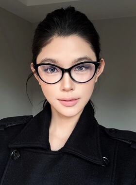弗瑞姆眼镜猫眼镜框辣妹街拍小香百搭眼镜框架小众可配度数BC337