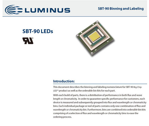 LUMINUSled灯珠SBT90二代60w