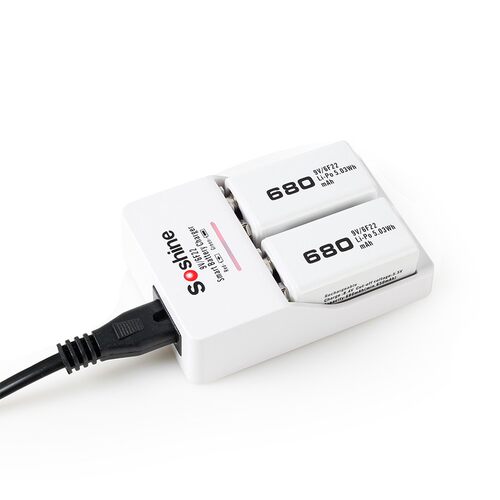 9V大容量680mah充电锂电池