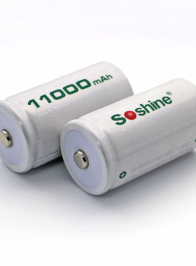Soshine 1号充电电池 一号电池 D型电池 11000毫安充电电池充电器