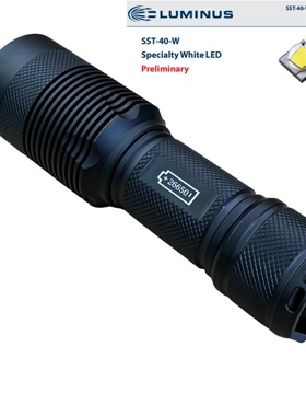强光远射手电筒SST40.2二代20W白光灯珠2600流明搜索26650充电电