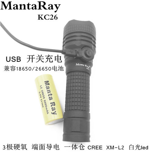 usb开关充电26650大电池L210W