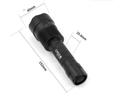 C12一体仓手电筒外壳套料DIY配件