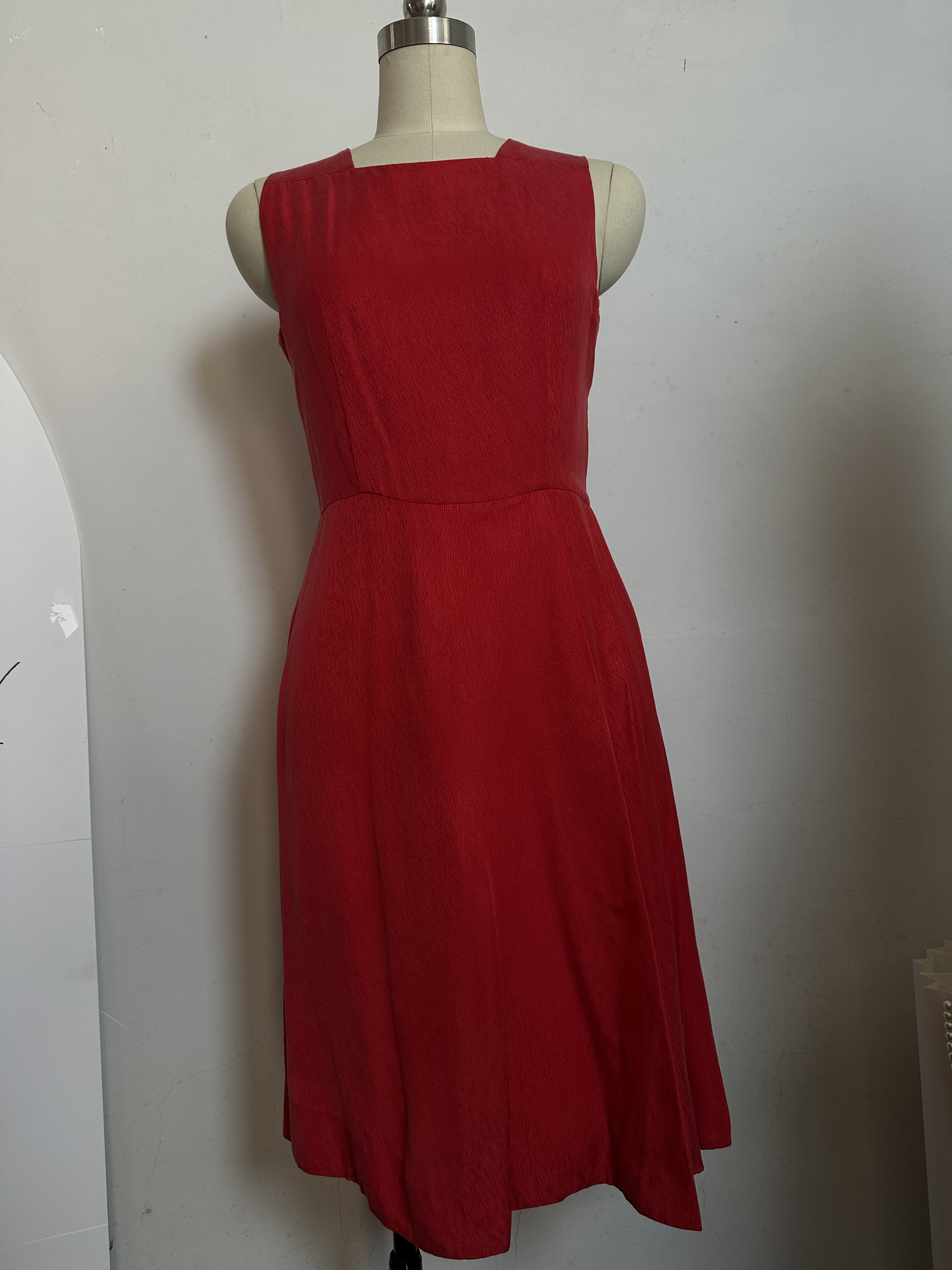 铜铵丝法式复古气质收腰显瘦连衣裙女