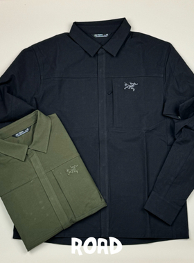 始祖鸟 Arcteryx Cronin Cotton 弹力logo男子立领衬衫棉服外套
